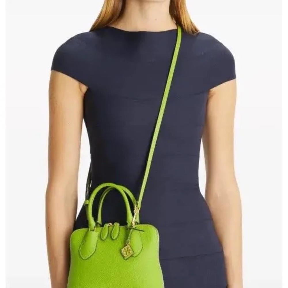 Tory Burch Vibrant Green Satchel - Picture 3 of 6